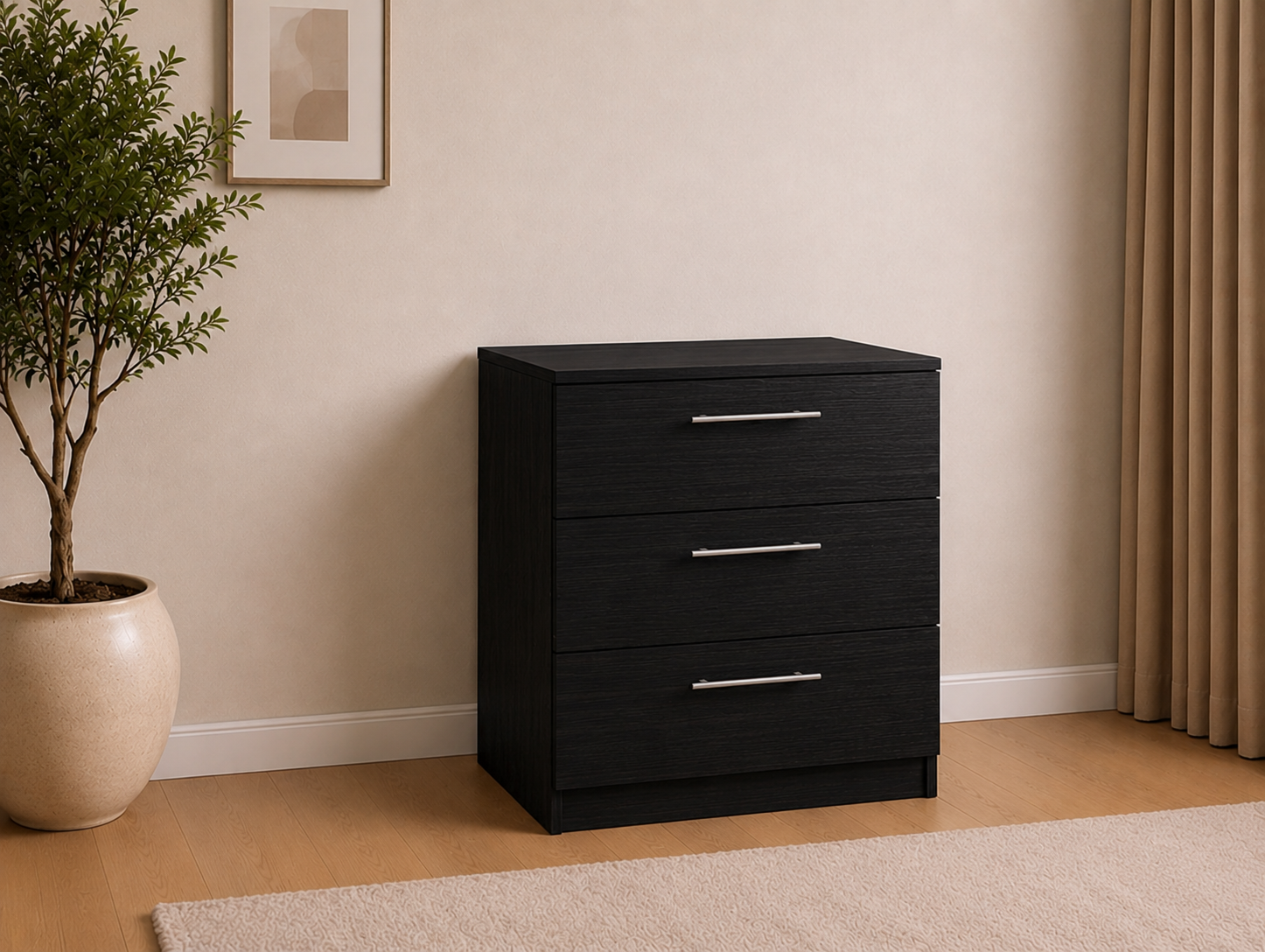 3-Drawer Chest – Fully Assembled