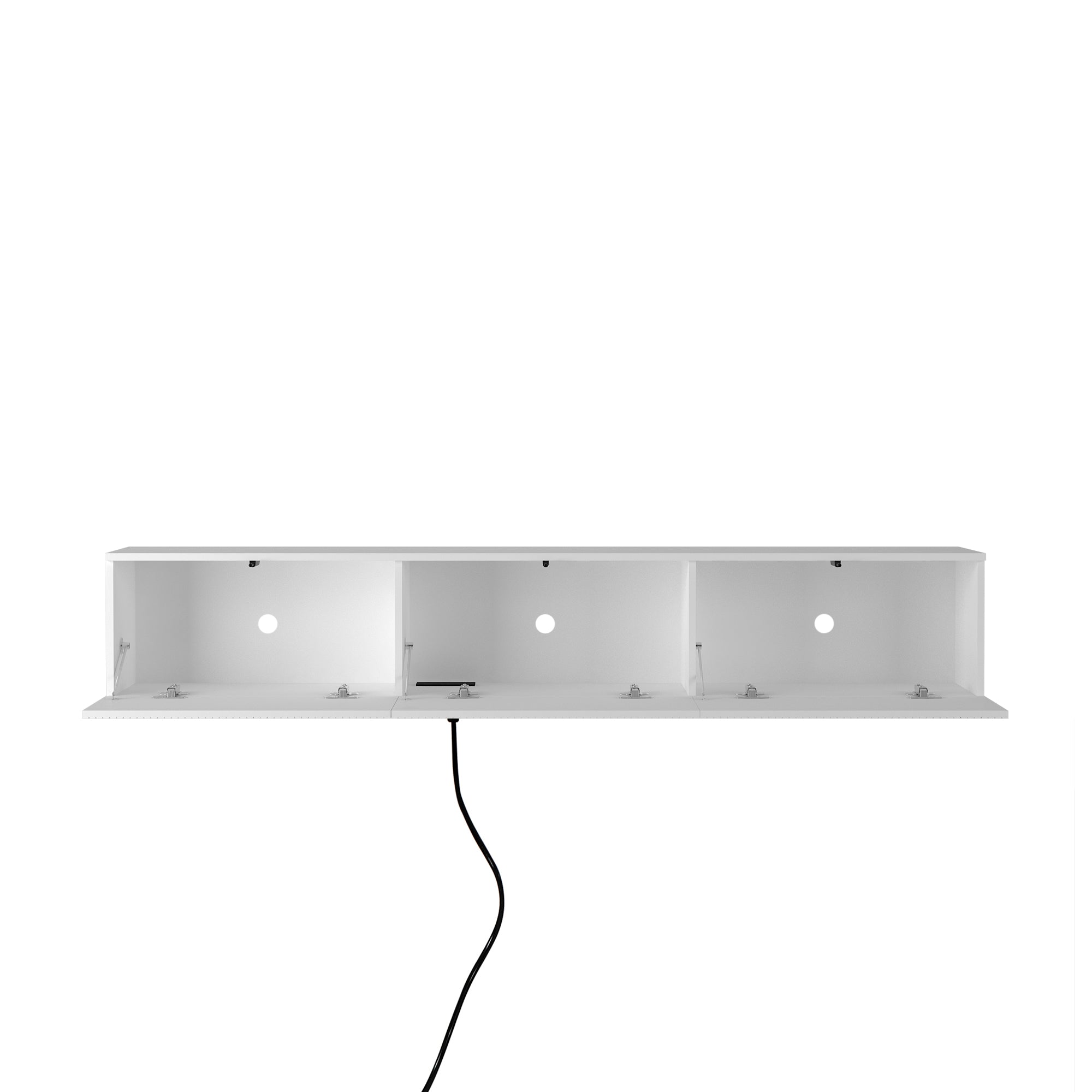 Minimalist Floating TV Stand with LED Lights for 55–65" TVs