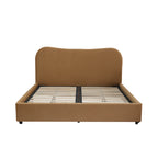 Boucle Fabric Minimalist Bed
