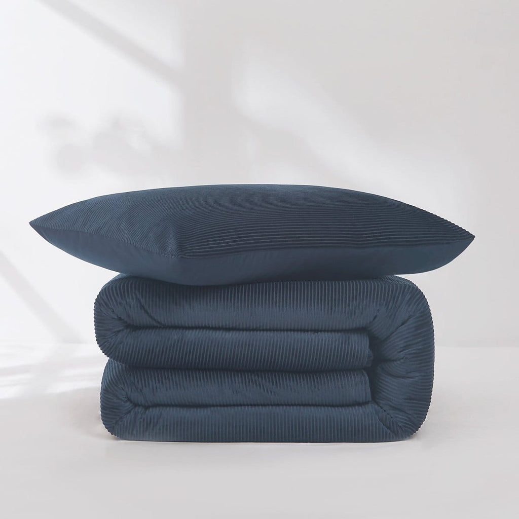 Arden Ribbed Corduroy Comforter Set