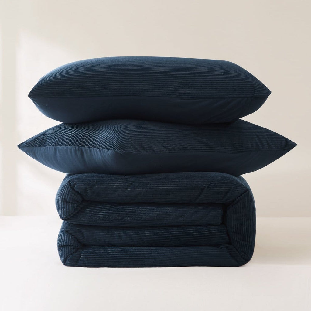 Arden Ribbed Corduroy Comforter Set