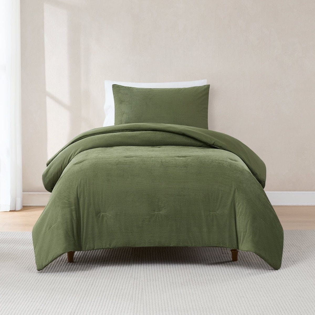 Arden Ribbed Corduroy Comforter Set