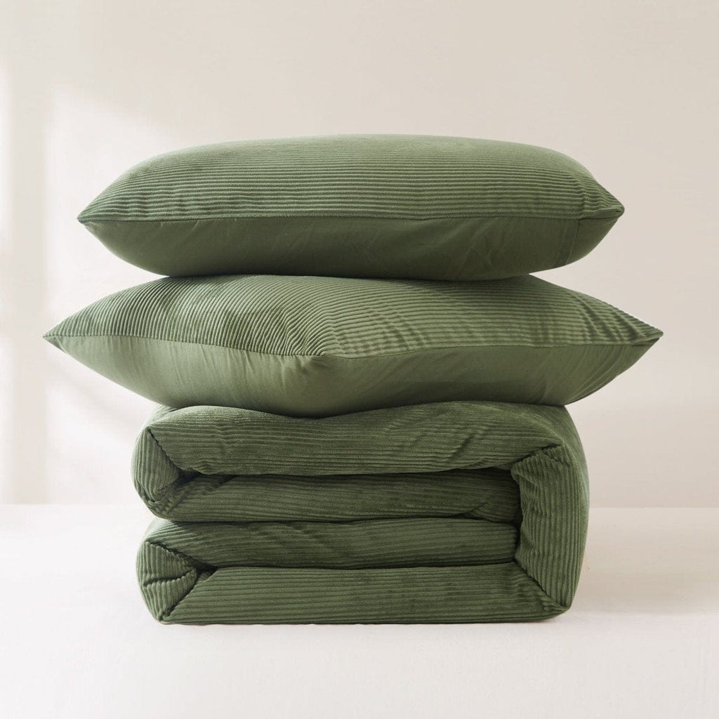 Arden Ribbed Corduroy Comforter Set