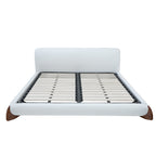 Boucle Fabric Minimalist Bed