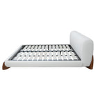 Boucle Fabric Minimalist Bed