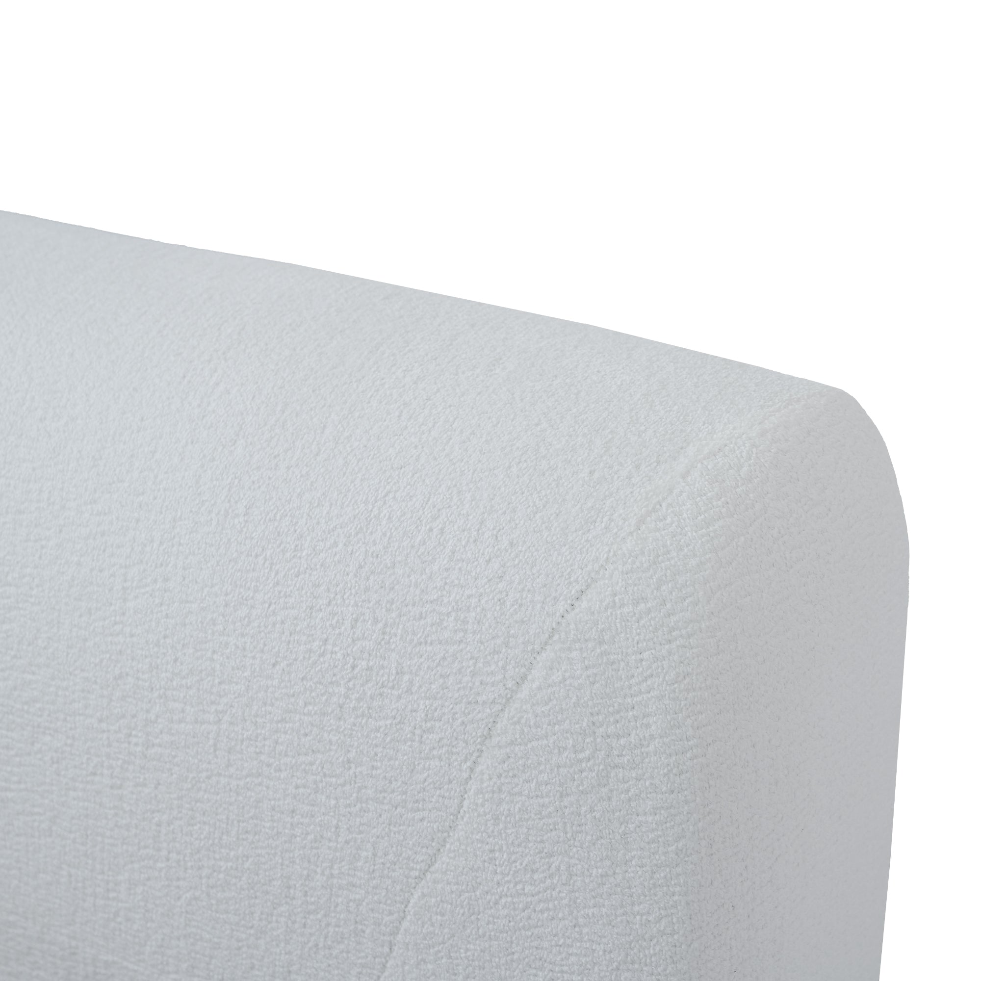 Boucle Fabric Minimalist Bed