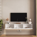 Minimalist Floating TV Stand with LED Lights for 55–65" TVs