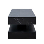 6.93" Modern LED Coffee Table with Storage Drawer