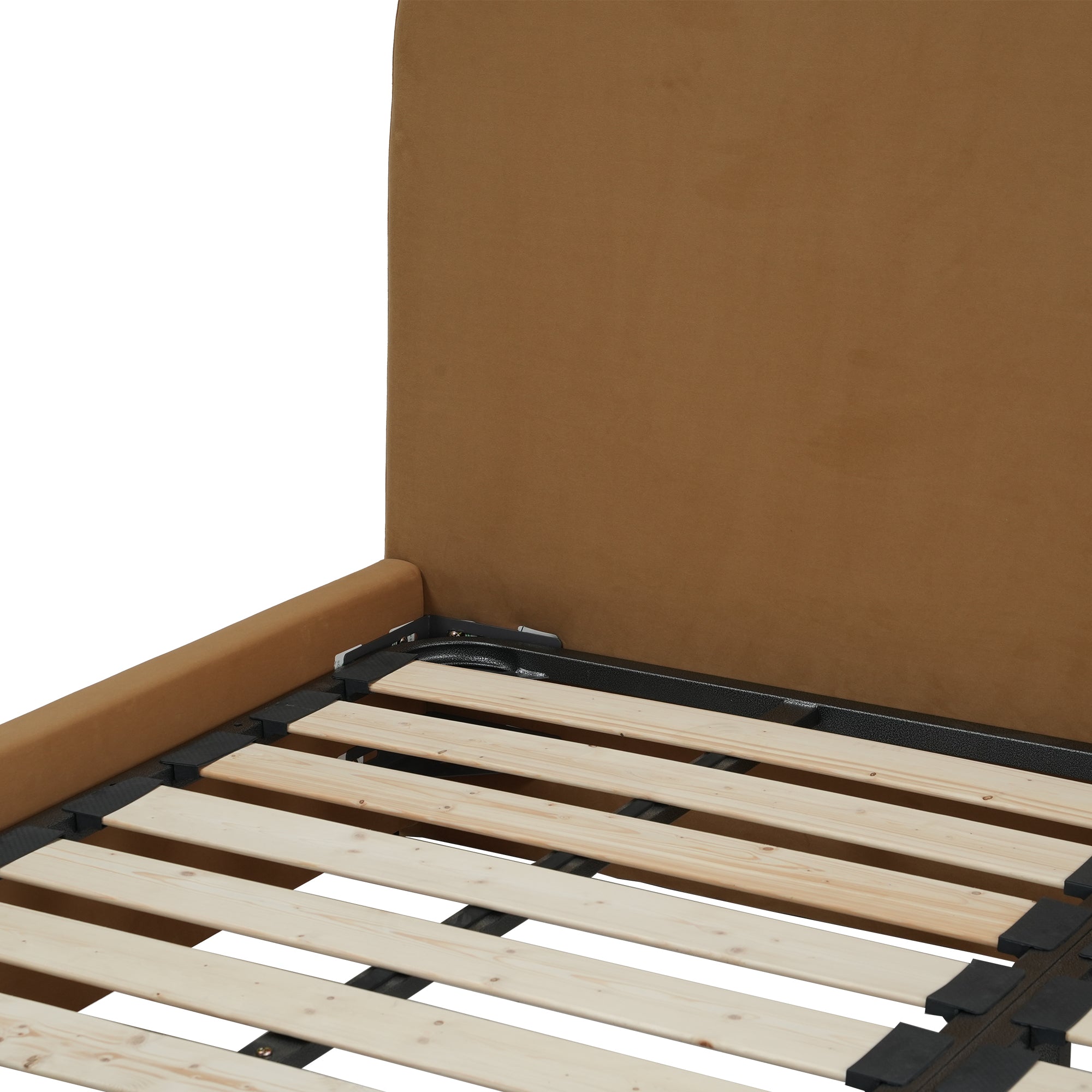 Boucle Fabric Minimalist Bed