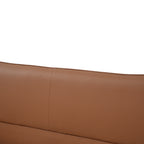 Brown Leather Platform Bed – Modern Comfort