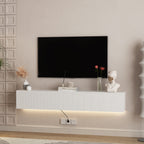 Minimalist Floating TV Stand with LED Lights for 55–65" TVs