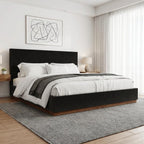 Velvet Dream Bed with Enclosed Wood Base