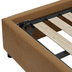 Boucle Fabric Minimalist Bed