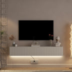 Minimalist Floating TV Stand with LED Lights for 55–65" TVs