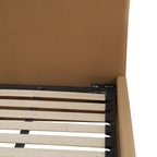 Boucle Fabric Minimalist Bed