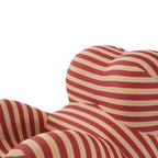 Unique Modern Stripe Accent Chair Sofa with Ottoman