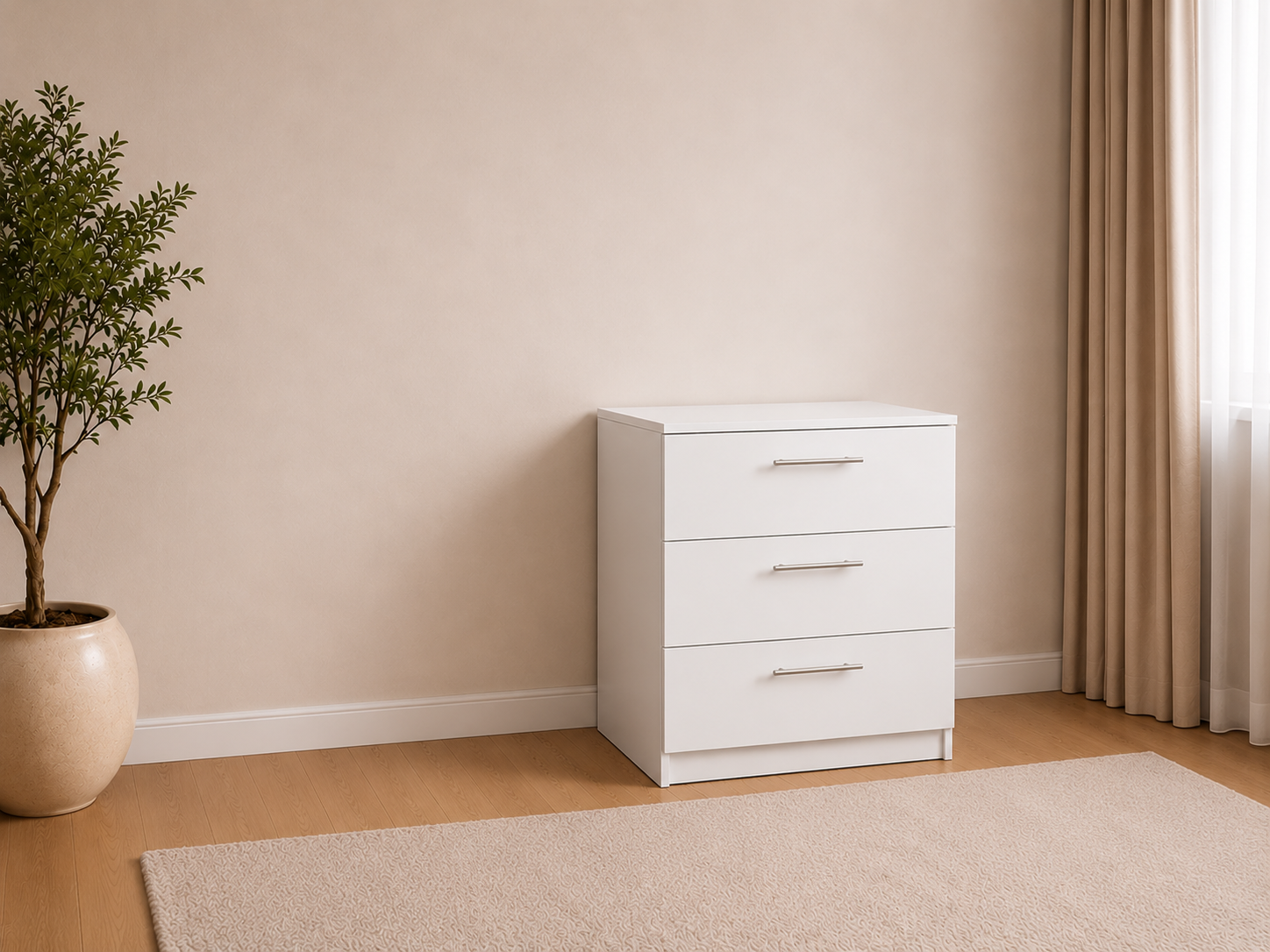 3-Drawer Chest – Fully Assembled