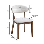 Scandinavian Dining Table Set with Upholstered Chairs for Small Spaces (Seats 4–6)