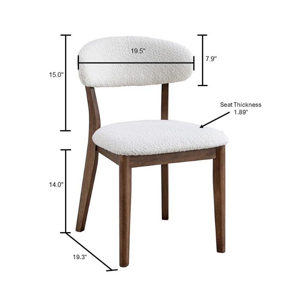 Scandinavian Dining Table Set with Upholstered Chairs for Small Spaces (Seats 4–6)