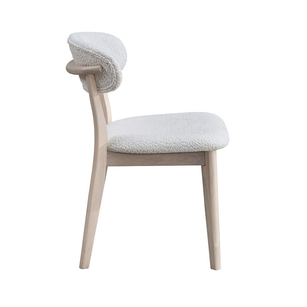 Scandinavian Dining Table Set with Upholstered Chairs for Small Spaces (Seats 4–6)