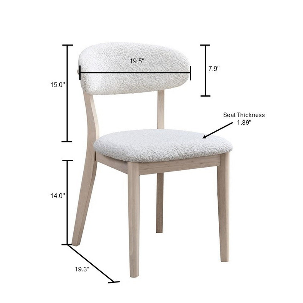 Scandinavian Dining Table Set with Upholstered Chairs for Small Spaces (Seats 4–6)