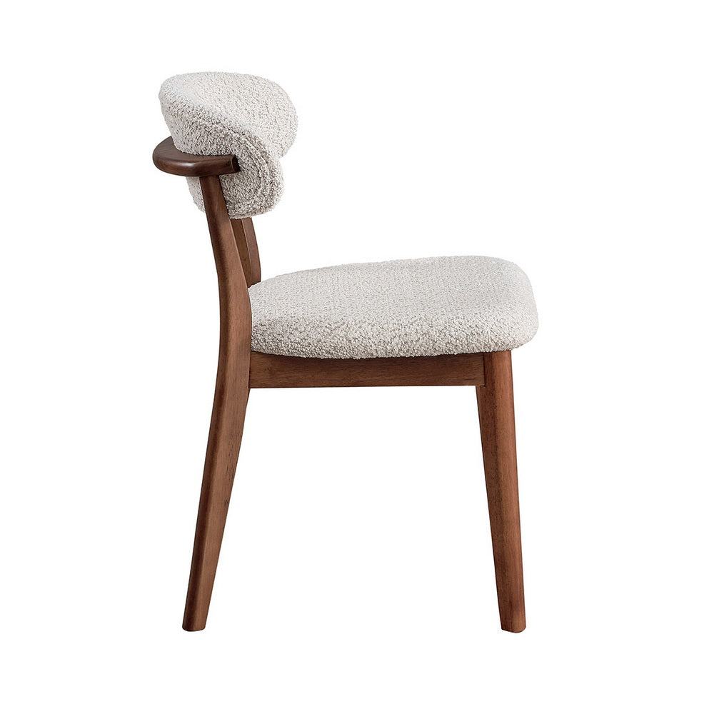 Scandinavian Dining Table Set with Upholstered Chairs for Small Spaces (Seats 4–6)