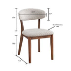 Scandinavian Dining Table Set with Upholstered Chairs for Small Spaces (Seats 4–6)