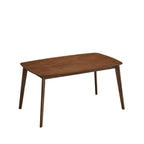 Scandinavian Dining Table Set with Upholstered Chairs for Small Spaces (Seats 4–6)