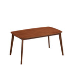 Scandinavian Dining Table Set with Upholstered Chairs for Small Spaces (Seats 4–6)