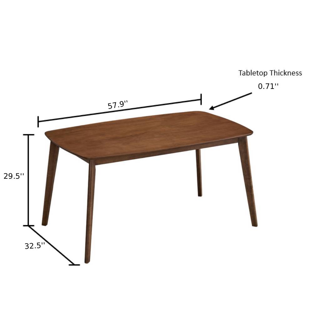 Scandinavian Dining Table Set with Upholstered Chairs for Small Spaces (Seats 4–6)