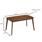 Scandinavian Dining Table Set with Upholstered Chairs for Small Spaces (Seats 4–6)