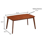 Scandinavian Dining Table Set with Upholstered Chairs for Small Spaces (Seats 4–6)