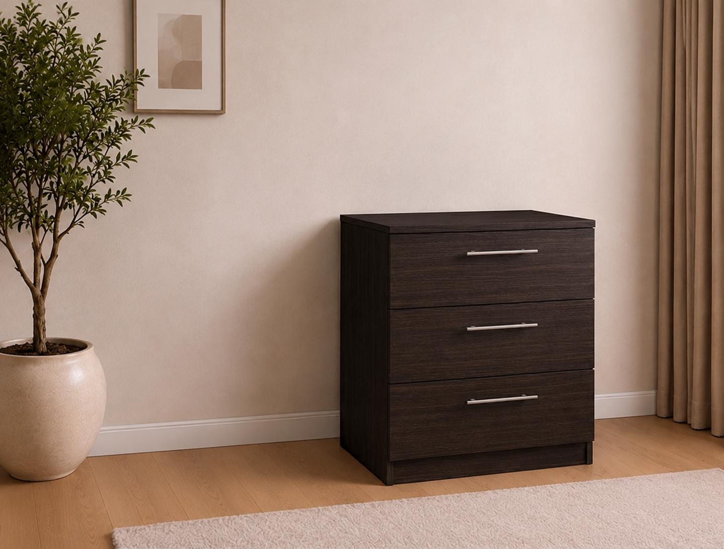 3-Drawer Chest – Fully Assembled