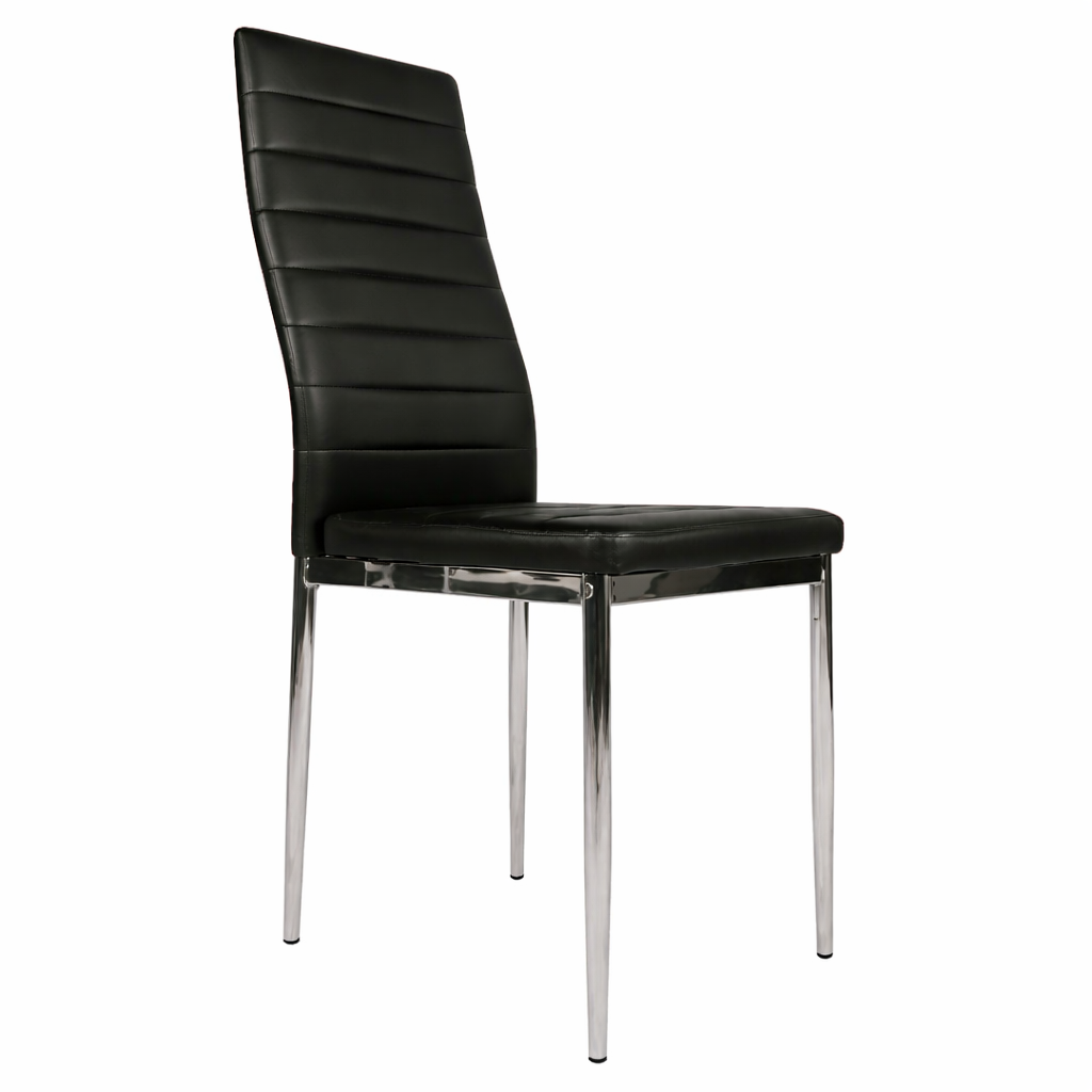 Classic Modern Chrome Dining Chair 258- (Set of 2)