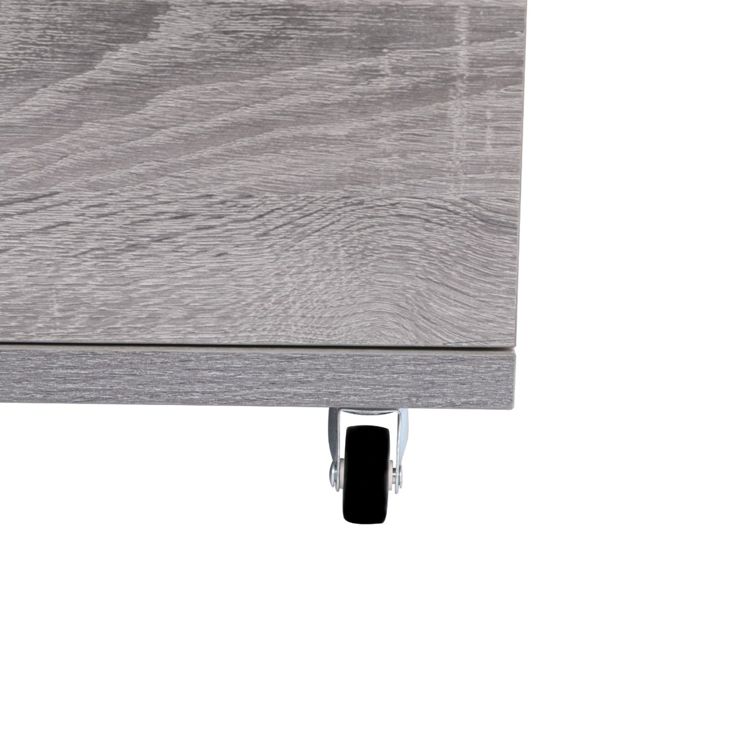 Modern Gray 5-Drawer Dresser with Wheels – Space Saving Storage