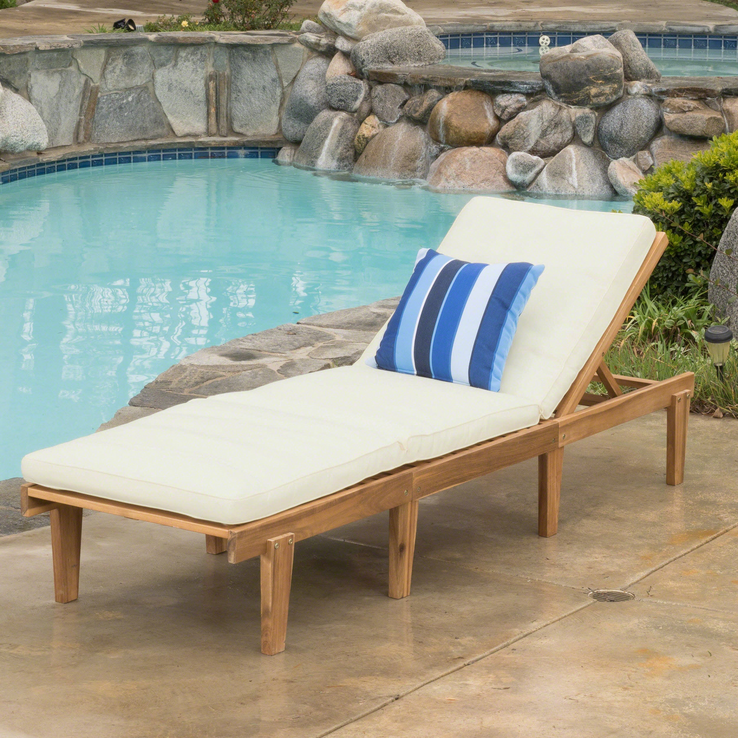 Teak Poolside Lounge Chair
