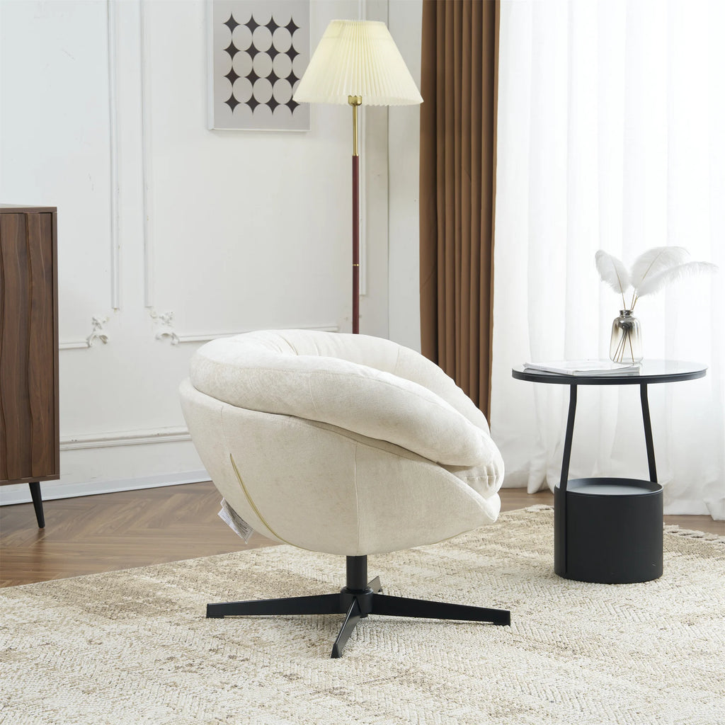 Chenille Swivel Accent Chair