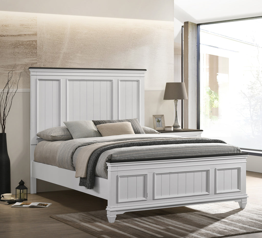Weathered White Farmhouse Queen Bedroom Set