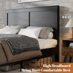 Black Wood Platform Bed Frame