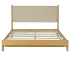 Modern 3-Piece Queen Bedroom Set – Bed Frame with 2 Nightstands
