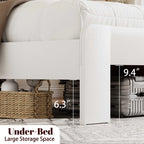Modern Bed Frame with Built-In Charging Station