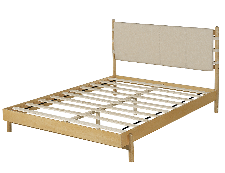 Modern 3-Piece Queen Bedroom Set – Bed Frame with 2 Nightstands