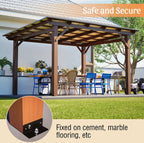 Modern Wooden Garden Gazebo with Metal Roof