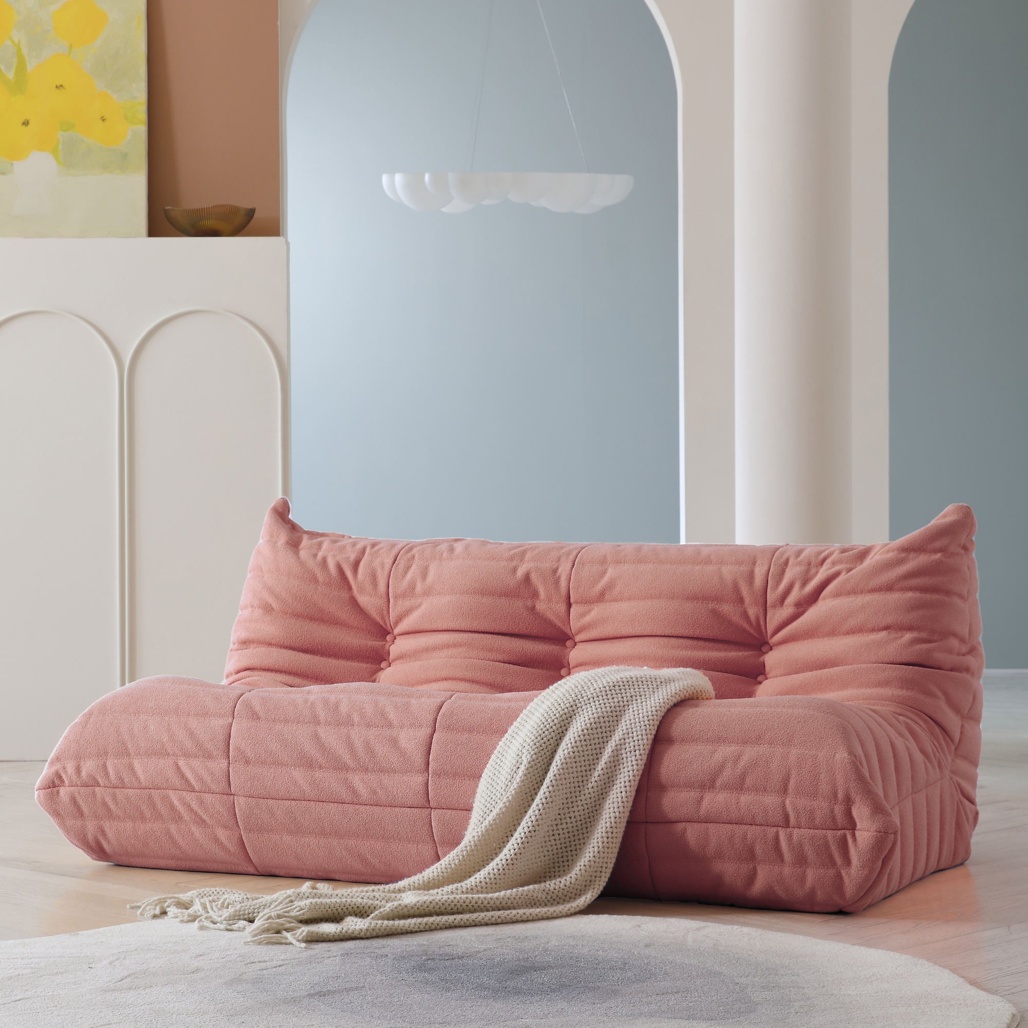 Nordic Modular Lazy Sofa Set – Sofa & Loveseat