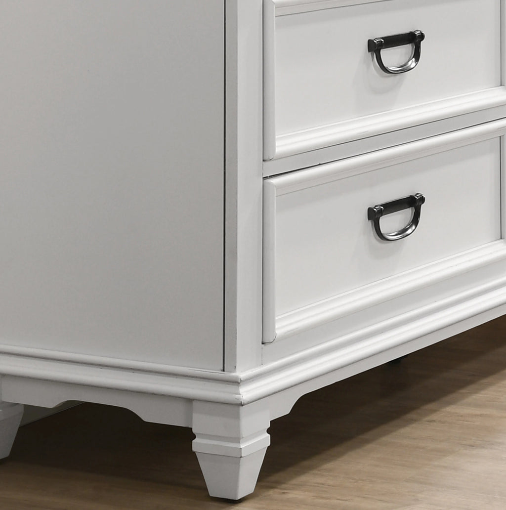 Weathered White Farmhouse Queen Bedroom Set