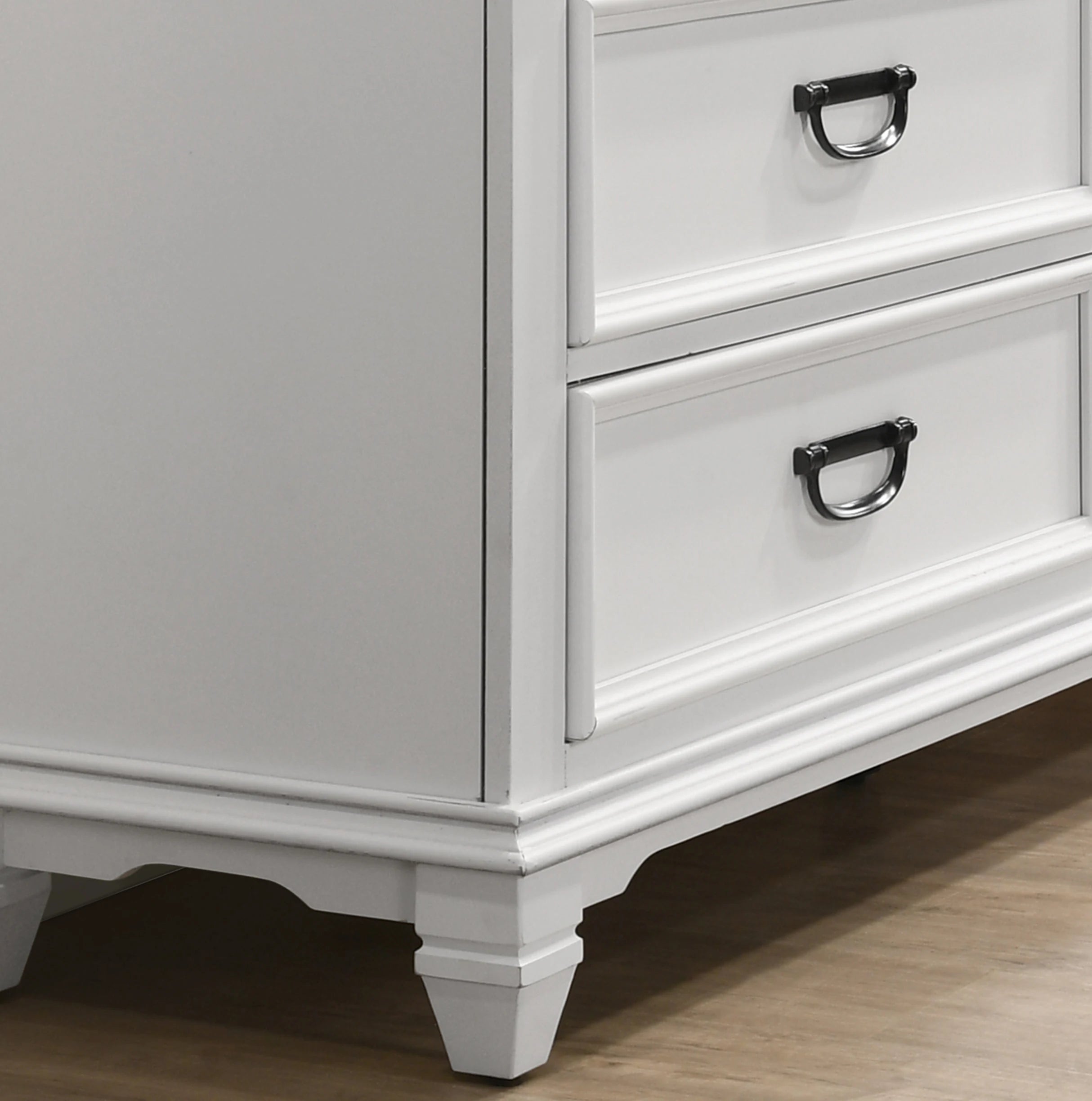 Weathered White Farmhouse Queen Bedroom Set