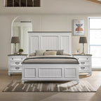Weathered White Farmhouse Queen Bedroom Set