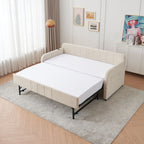 Twin Upholstered Daybed with Trundle – Modern Sofa Bed