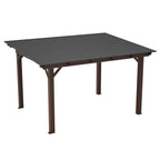 Modern Wooden Garden Gazebo with Metal Roof