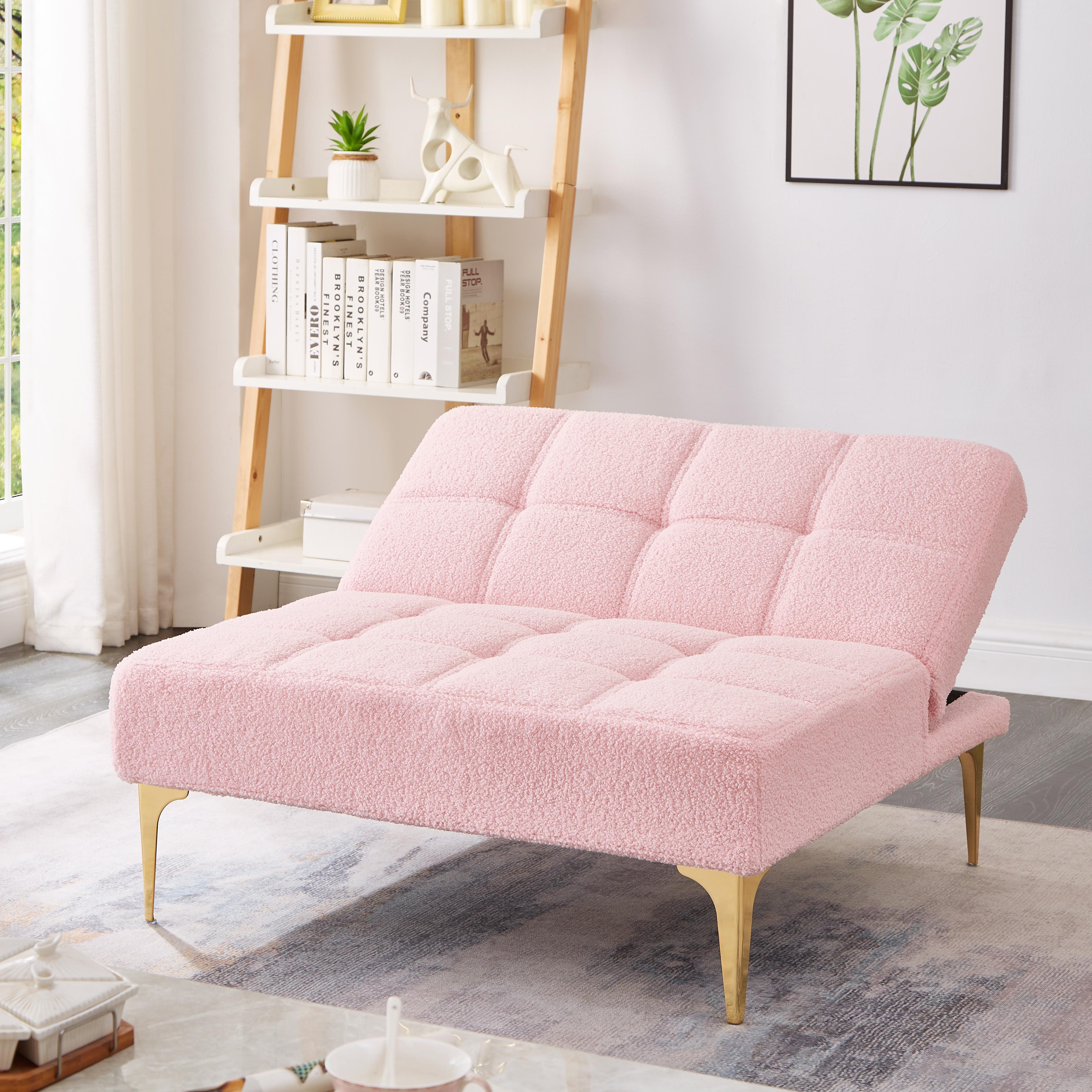 Pink Convertible Accent Chair